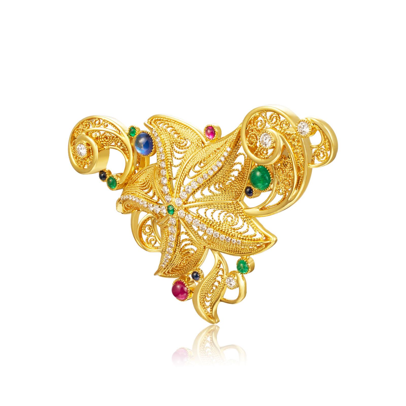 Rhythm of Sea Star Pendant 2