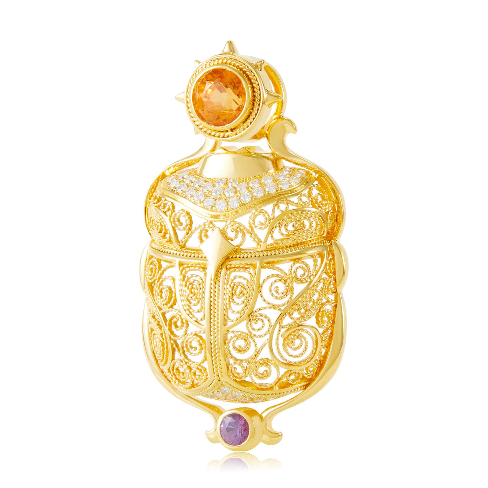 Golden Guard – Eternal Shield Pendant 3