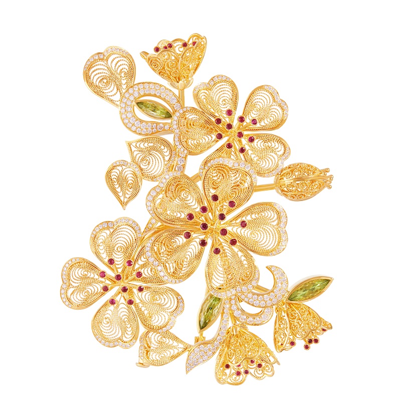 Sakura Filigree Brooch Sakura Filigree Brooch